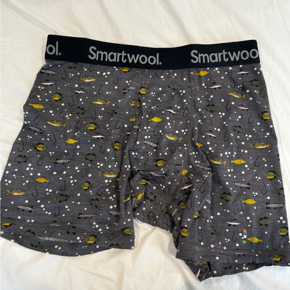 Smartwool Men's Fish Pattern Boxer Briefs